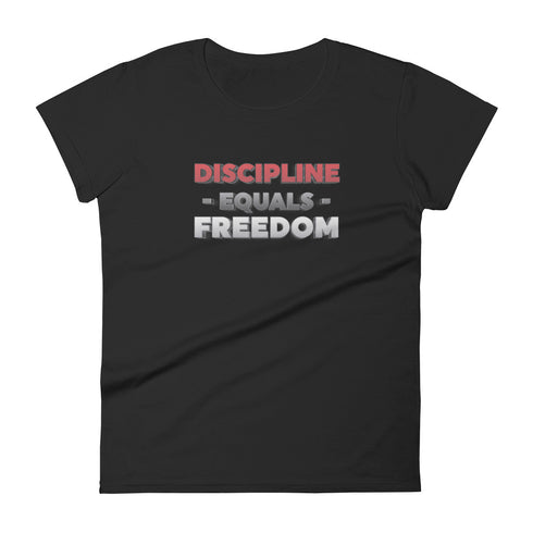 Discipline Equals Freedom Women's short sleeve t-shirt - Mainstream Freedom