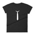Necktie Silhouette Women's short sleeve t-shirt - Mainstream Freedom