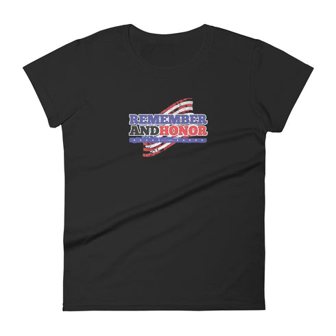 Remember and Honor Women's short sleeve t-shirt - Mainstream Freedom