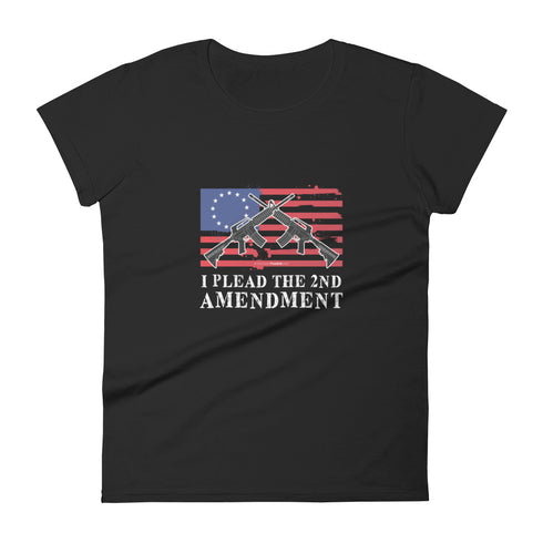 I Plead The 2nd Amendment Women's short sleeve t-shirt - Mainstream Freedom