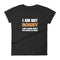 I Am Not Bossy Women's short sleeve t-shirt - Mainstream Freedom
