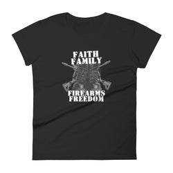 Faith Family Firearms Freedom Women's short sleeve t-shirt - Mainstream Freedom