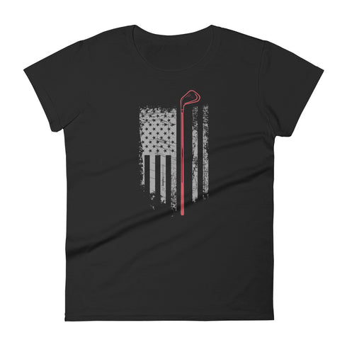Grunge American Golfer Women's short sleeve t-shirt - Mainstream Freedom