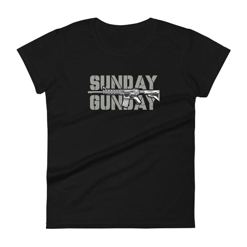 Sunday Gun Day Women's short sleeve t-shirt - Mainstream Freedom