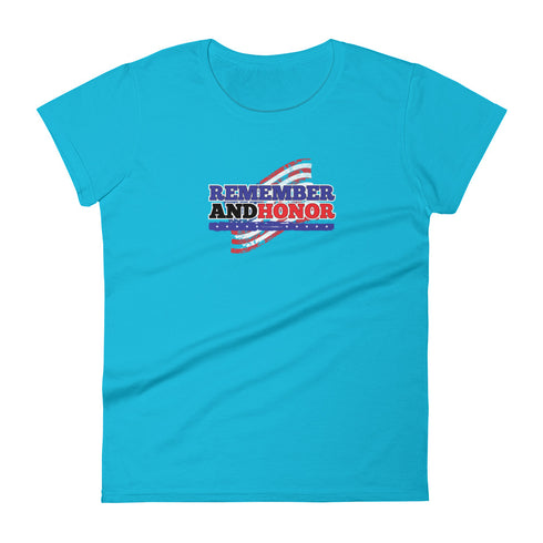 Remember and Honor Women's short sleeve t-shirt - Mainstream Freedom