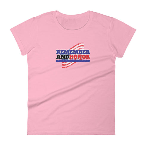 Remember and Honor Women's short sleeve t-shirt - Mainstream Freedom