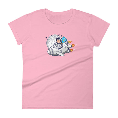 Elon Musk Spaceship Women's short sleeve t-shirt - Mainstream Freedom