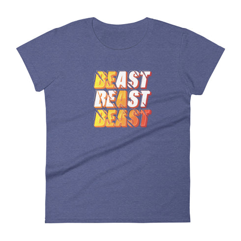 Beast Women's short sleeve Motivational t-shirt - Mainstream Freedom