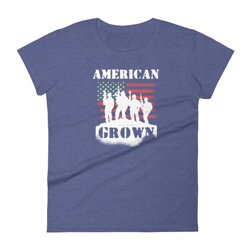 American Grown Women's short sleeve t-shirt - Mainstream Freedom
