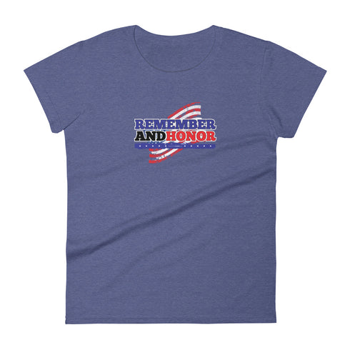 Remember and Honor Women's short sleeve t-shirt - Mainstream Freedom