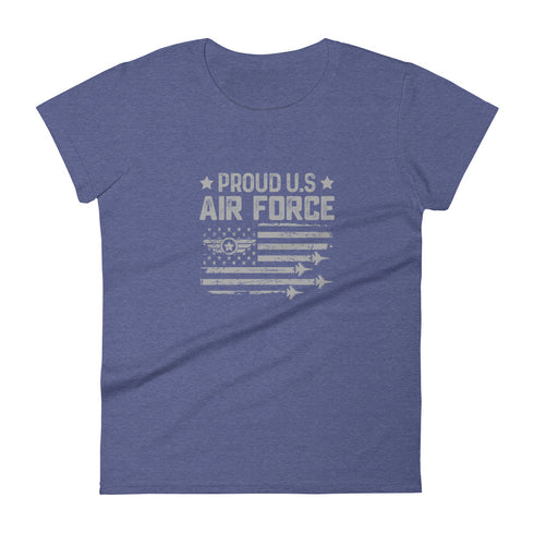 Proud US Air Force Women's short sleeve t-shirt - Mainstream Freedom