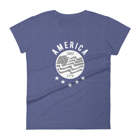America Since 1776 Women's short sleeve t-shirt - Mainstream Freedom