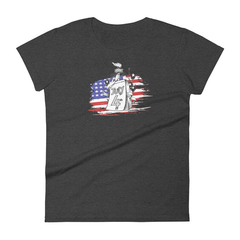 July 4th Women's short sleeve Independence Day t-shirt - Mainstream Freedom