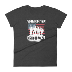 American Grown Women's short sleeve t-shirt - Mainstream Freedom