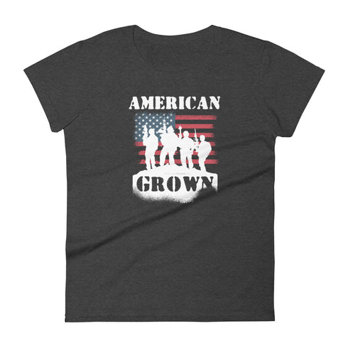 American Grown Women's short sleeve t-shirt - Mainstream Freedom