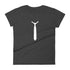 Necktie Silhouette Women's short sleeve t-shirt - Mainstream Freedom