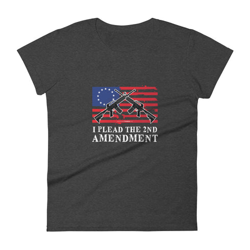 I Plead The 2nd Amendment Women's short sleeve t-shirt - Mainstream Freedom