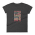 Real Americans Stand For The Flag To Honor Those Who Died For It Women's short sleeve t-shirt - Mainstream Freedom