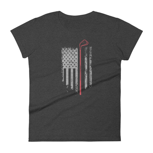 Grunge American Golfer Women's short sleeve t-shirt - Mainstream Freedom