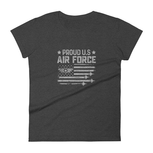 Proud US Air Force Women's short sleeve t-shirt - Mainstream Freedom