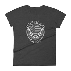 American Soldier Women's short sleeve t-shirt - Mainstream Freedom