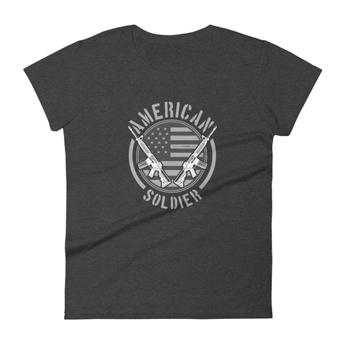 American Soldier Women's short sleeve t-shirt - Mainstream Freedom