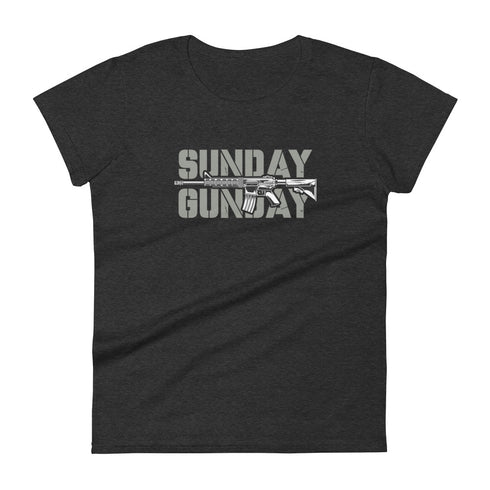 Sunday Gun Day Women's short sleeve t-shirt - Mainstream Freedom