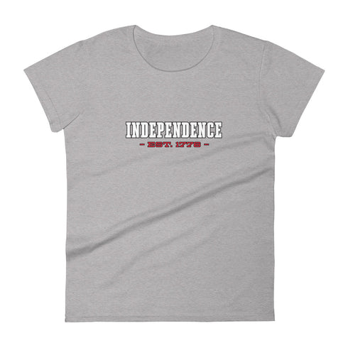 Independence Est. 1776 Women's short sleeve t-shirt - Mainstream Freedom
