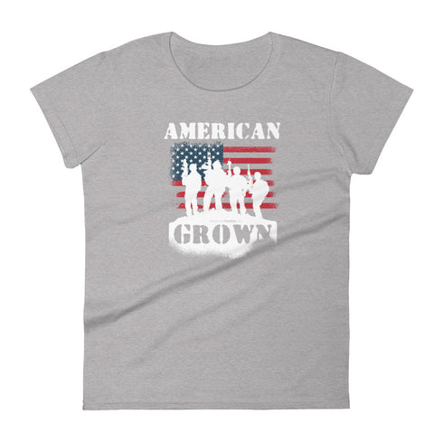 American Grown Women's short sleeve t-shirt - Mainstream Freedom