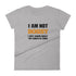I Am Not Bossy Women's short sleeve t-shirt - Mainstream Freedom