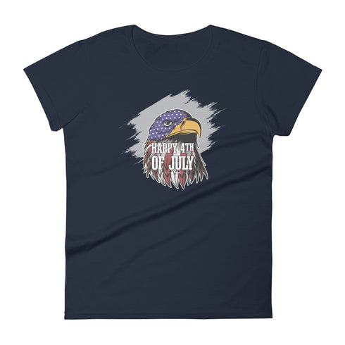 Happy 4th Of July Eagle Women's short sleeve t-shirt - Mainstream Freedom