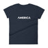 America Women's short sleeve t-shirt - Mainstream Freedom