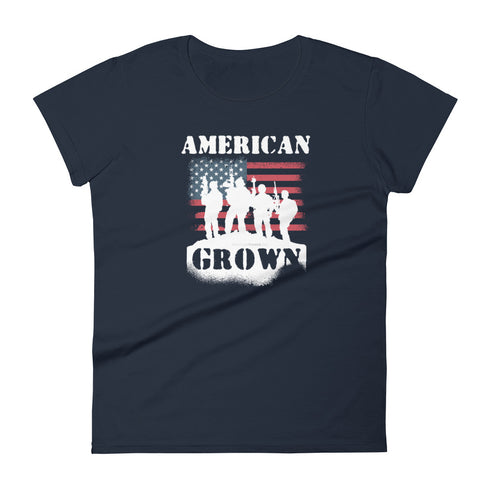 American Grown Women's short sleeve t-shirt - Mainstream Freedom