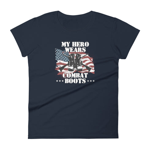My Hero Wears Combat Boots Women's short sleeve t-shirt - Mainstream Freedom