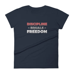 Discipline Equals Freedom Women's short sleeve t-shirt - Mainstream Freedom