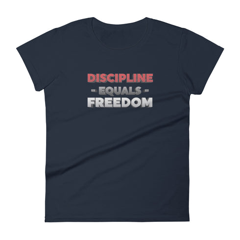 Discipline Equals Freedom Women's short sleeve t-shirt - Mainstream Freedom