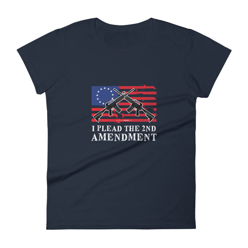 I Plead The 2nd Amendment Women's short sleeve t-shirt - Mainstream Freedom