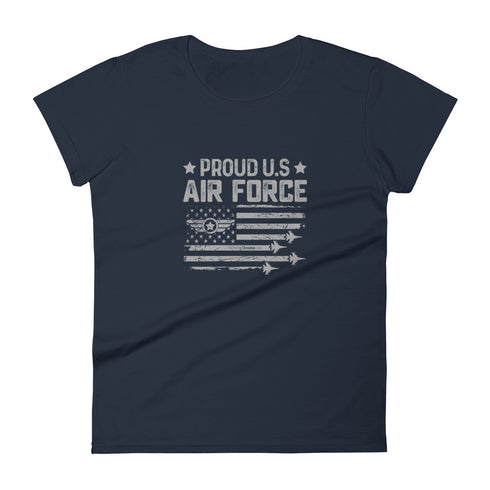 Proud US Air Force Women's short sleeve t-shirt - Mainstream Freedom