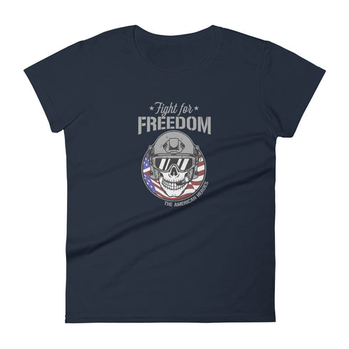 Fight For Freedom - The American Heroes Women's short sleeve t-shirt - Mainstream Freedom