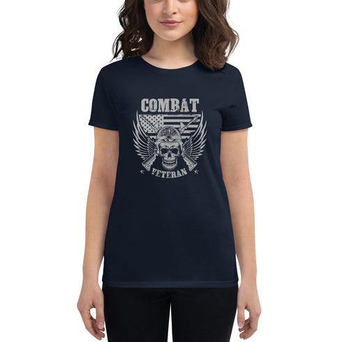 Combat Veteran Women's short sleeve t-shirt - Mainstream Freedom