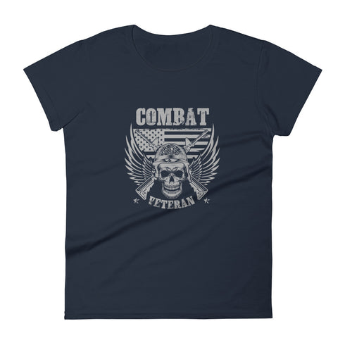 Combat Veteran Women's short sleeve t-shirt - Mainstream Freedom