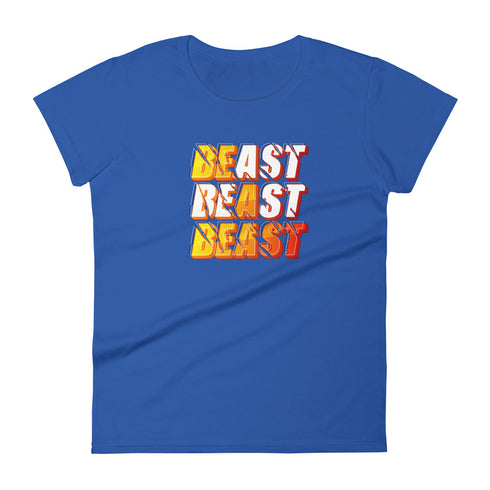Beast Women's short sleeve Motivational t-shirt - Mainstream Freedom