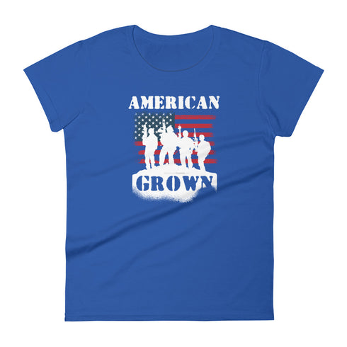 American Grown Women's short sleeve t-shirt - Mainstream Freedom