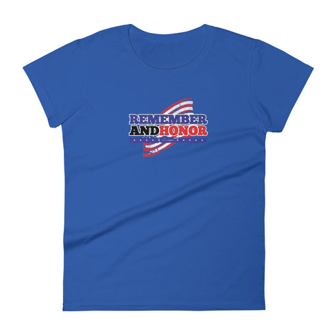 Remember and Honor Women's short sleeve t-shirt - Mainstream Freedom