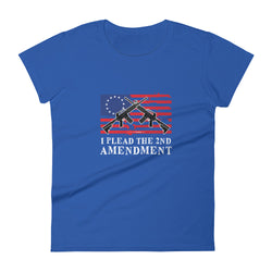 I Plead The 2nd Amendment Women's short sleeve t-shirt - Mainstream Freedom