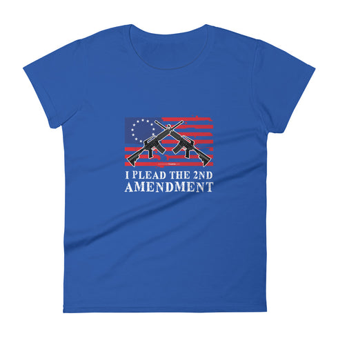 I Plead The 2nd Amendment Women's short sleeve t-shirt - Mainstream Freedom