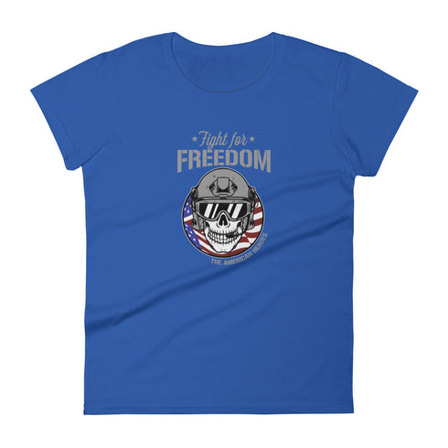 Fight For Freedom - The American Heroes Women's short sleeve t-shirt - Mainstream Freedom