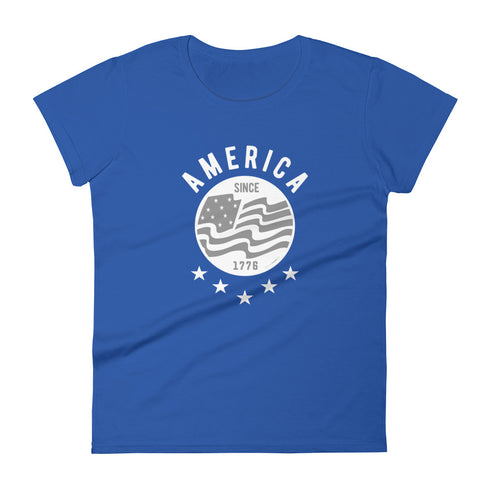 America Since 1776 Women's short sleeve t-shirt - Mainstream Freedom