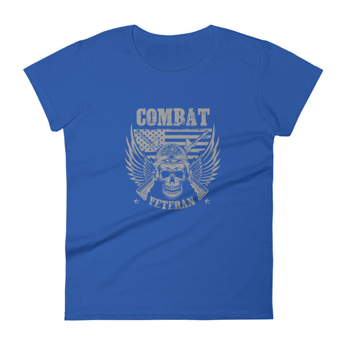 Combat Veteran Women's short sleeve t-shirt - Mainstream Freedom