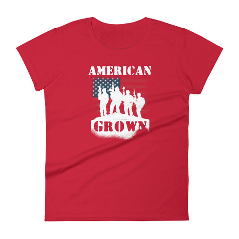 American Grown Women's short sleeve t-shirt - Mainstream Freedom